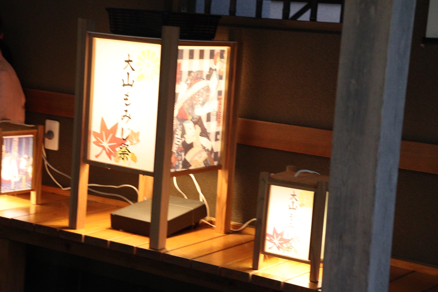 伊勢原大山 大山もみじ祭 灯篭